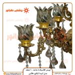 زیباترین لوستر کلاسیک 5 شاخه 10 شعله مدل آنیسا طلایی