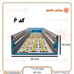 قیمت و خرید پروفیل لاینر نوری کد 6 روکار بدون لبه با دیفیوزر – چراغ خطی عرض 30، ارتفاع 16 میلی‌متر در مشهد