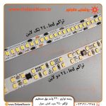 ریسه نواری ۲۲۰ ولت تراکم ۲۴۰ رنگ نچرال تک لاین پشت چسبدار حلقه ۱۰ متری جنس درجه یک