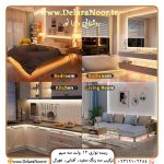 LED نواری 12 ولت 3 سیم | دارای سیم سفید / آفتاب مستقل