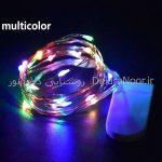 قیمت و خرید ریسه led مفتولی چند رنگ 5 متری باتری خور