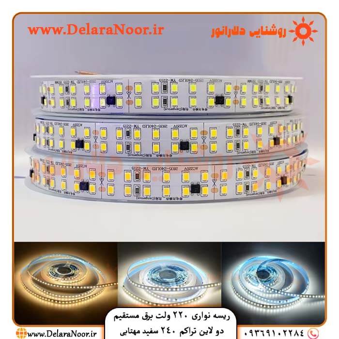 کاربردی ترینریسه نواری تراکم ۲۴۰ دو ردیفه بدون نیاز به ترانس با گارانتی دلارا نور